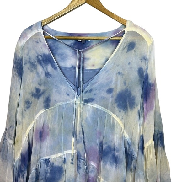 Young Fabulous & Broke Tie Dye dress EUC Include camisole Oversized flowy fit - Picture 3 of 11
